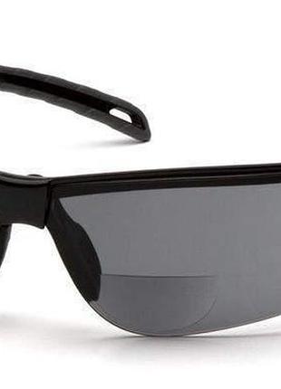 Біфокальні захисні окуляри pyramex ever-lite bifocal (+2.5) (gray), сірі