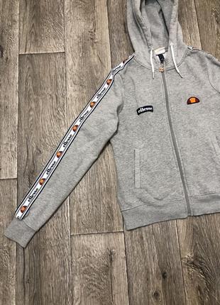 Худи ellesse с лампасами оригинальная серая толстовка кофта2 фото