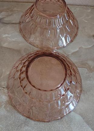 Винтажная ваза конфетница салатница карамельное стекло ссср7 фото