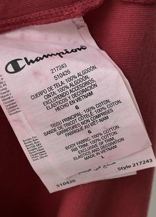 Champion garment dyed tshirt футболка оригінал нова цікава унікальна гарна щільна оверсайз стильна вільна тішка коралова рожева5 фото