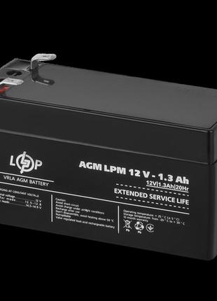 Акумулятор agm lpm 12v - 1.3 ah