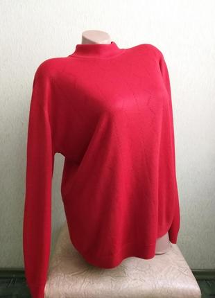 Брендовый свитер. красный свитер.2 фото