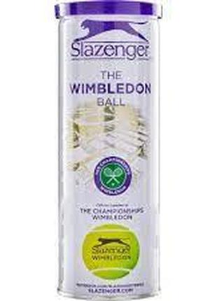 М'ячі для тенісу slazenger wimbledon ultra-vis + hydroguard 3b