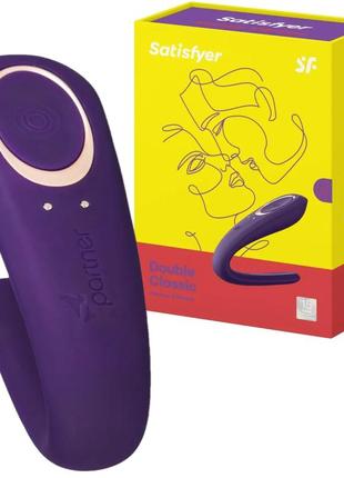 Вібратор для двох перезаряджуваний partner "double classic" satisfyer