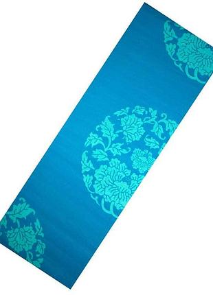 Йога-коврик pvc printed yoga mat блакитний уні 173х61х0.6см