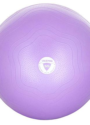 Фітбол зміцнення anti-burst core-fit exercise ball фіолетовий уні 55см