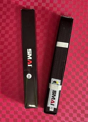 Пояс для кимоно smai premium version wkf | черный | smai sm b005bwkf