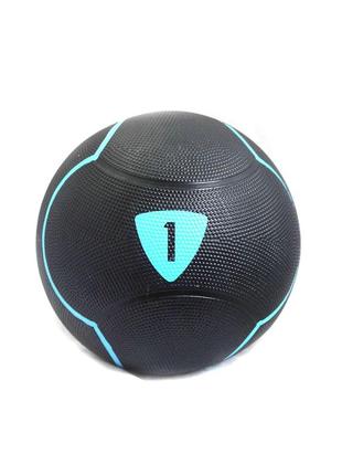 Медбол solid medicine ball чорний уні 1кг