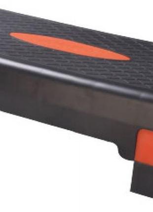Степ-платформа power step чорний/помаранчевий уні 68х28х10-15см