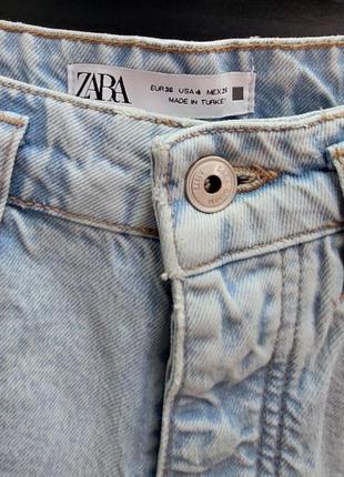 Шорты рваные голубые женские zara 36 р2 фото