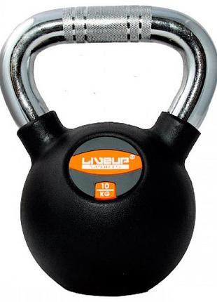 Гиря rubber kettel dumbell чорний уні 10кг