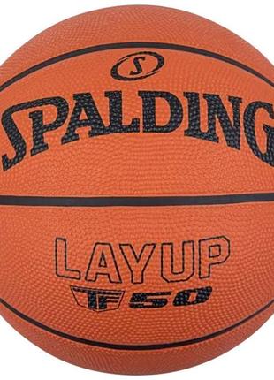 М'яч баскетбольний spalding layup tf-50 помаранчевий уні 7 арт84332z