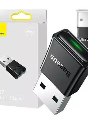 Bluetooth-адаптер usb baseus ba07 wireless блютуз для компьютера и ноутбука zjba010001 black