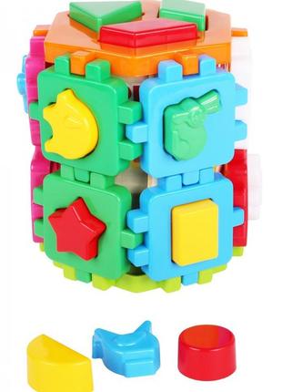 Куб "розумний малюк" конструктор, пак. 17*14см, тм технок, україна (22шт)