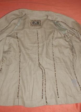 Лляний піджак per una р. 18 жакет 100% льон3 фото