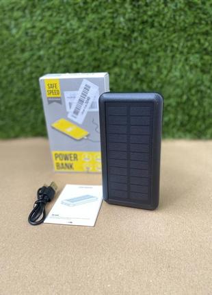 Портативное зарядное устройство xs-610 solar power bank 30000mah, с 4 зарядными портами / резервное питание от