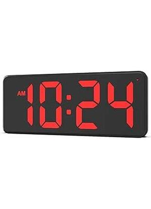 Світлодіодний цифровий настінний годинник xuanzit антивідблисковою поверхнею, формат 12/24 години,