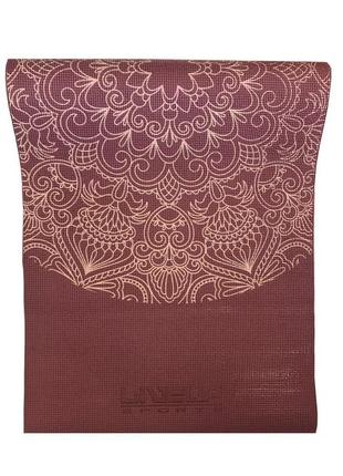 Йога-коврик pvc printed yoga mat фіолетовий уні 173х61х0.6см