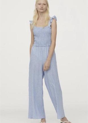 Летний комбинезон ромпер лен -вискоза h&m