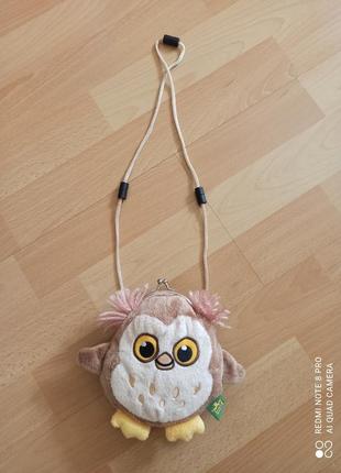 Детская сумка сумочка кошелек сова