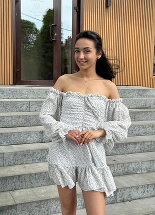 Невероятное платье из натуральной ткани 👑
