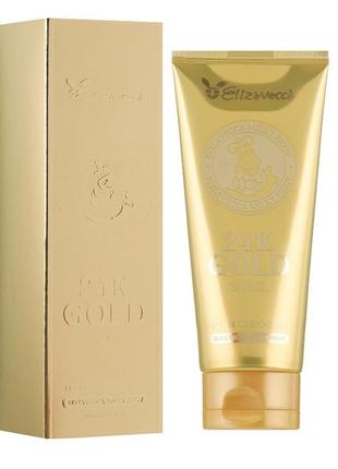 Пінка для очищення milky piggy 24k gold snail з муцином равлика та колоiдним золотом