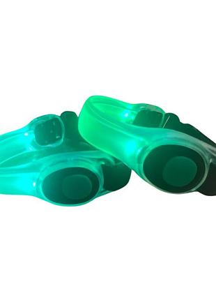 Браслет-підсвітка для бігу led safety armband зелений уні 80гр