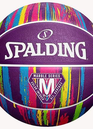 М'яч баскетбольний spalding marble ball фіолетовий уні 7