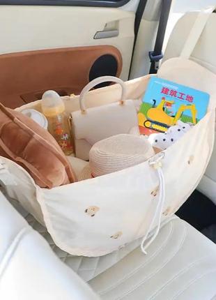 Портативна сумка для мами великої ємності підвісна сумка для зберігання спинки автокрісла коляска дитячі товари органайзер дорожня сумка для мами