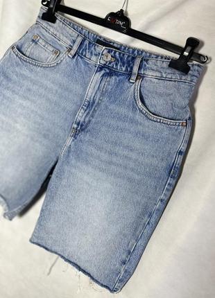 Джинсові подовжені шорти next 5