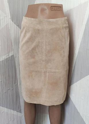 Юбка, юбка-миди из натуральной замши, florence & fred