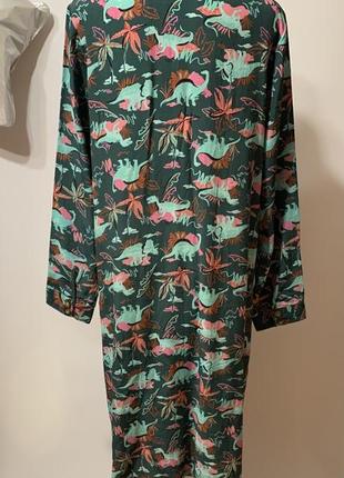 Платье-рубашка интересно принт