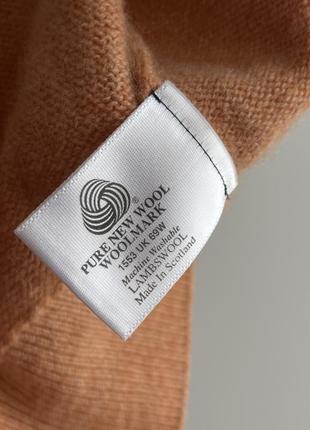 Ashworth made in scotland pure wool pullover свитер кофта пуловер шерсть оригинал шотландия яркий светлый стильный теплый оверсайз свободный8 фото