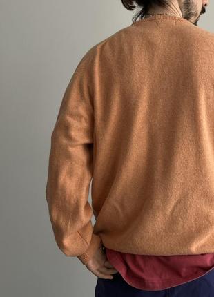 Ashworth made in scotland pure wool pullover свитер кофта пуловер шерсть оригинал шотландия яркий светлый стильный теплый оверсайз свободный4 фото