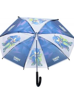 Детский прозрачный зонт соник sonic 3-6 лет