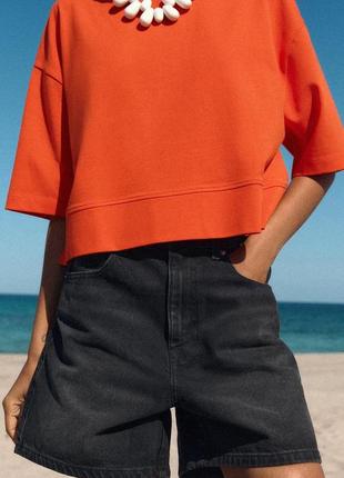 Шорты джинсовые черные zara