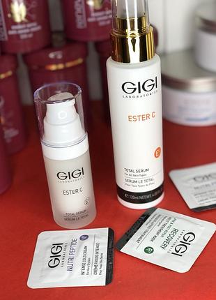Gigi ester c total serum💎сыворотка увлажняющая осветляющая с витамином с джи