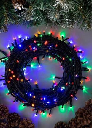 Гірлянда новорічна xmas 100 led 9 м (rd7127) мультикольорова