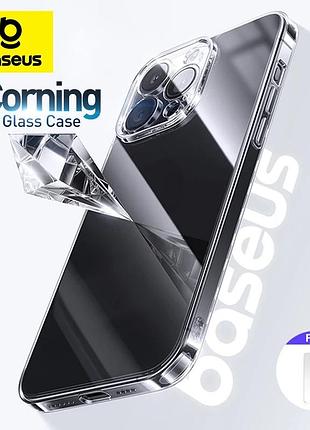 Baseus чехол для iphone 15 pro max - закалённое стекло