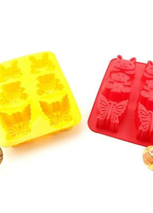 Форма для выпечки силиконовая a-plus "бабочка зайка мишка" (1961 g)