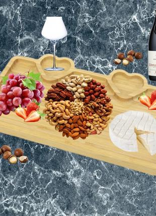 Менажница бамбуковая fruit bowl 28 х 17 см
