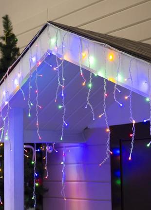 Гірлянда новорічна вулична xmas "бахрома" 4 х 1 м (rd7079) мультирольорова