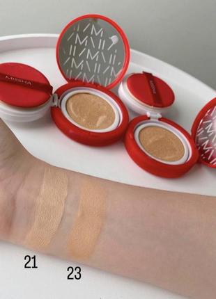 Тональний кушон з матовим фінішем missha velvet finish cushion spf50+ pa+++