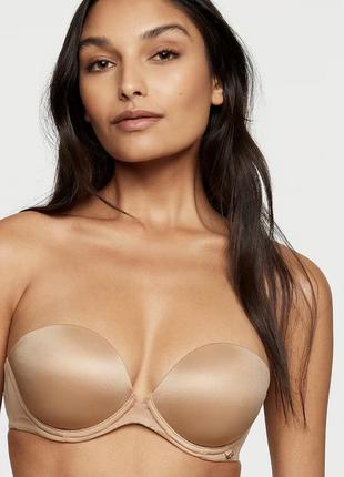 Бюстгальтер victoria’s secret бежевый съёмные бретели лиф бюст виктория сикрет