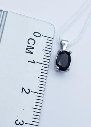 Кулон серебряный с гранатом 0,8 г 4