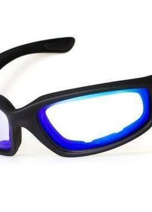Окуляри фотохромні (захисні) global vision kickback photochromic (g-tech™ blue) anti fog, фотохромні