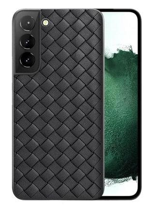 Чехол primo bv weaving для смартфона samsung galaxy s21 plus (sm-g996) - black