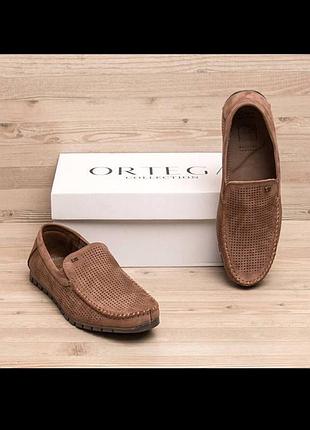 Мужские летние мокасины натуральная замша с перфорацией, туфли 80