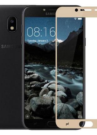 Full glue защитное стекло для samsung galaxy j4 2018 (j400) - gold