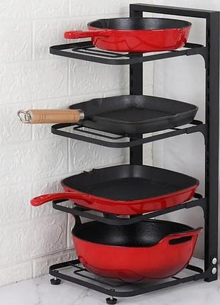 Полиця-органайзер кухонна stenson 4 яруси 22 х 26 х 53 см (r94694)